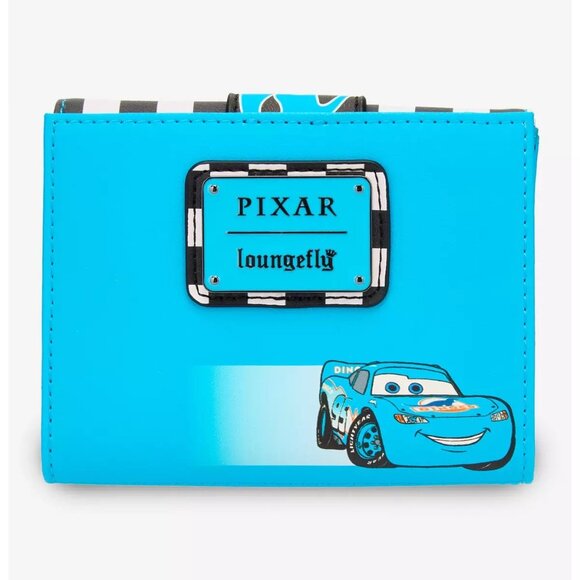 Loungefly Pixar Cars Lightning McQueen Dinoco Light-Up Backpack and Wallet Set - Picture 9 of 12